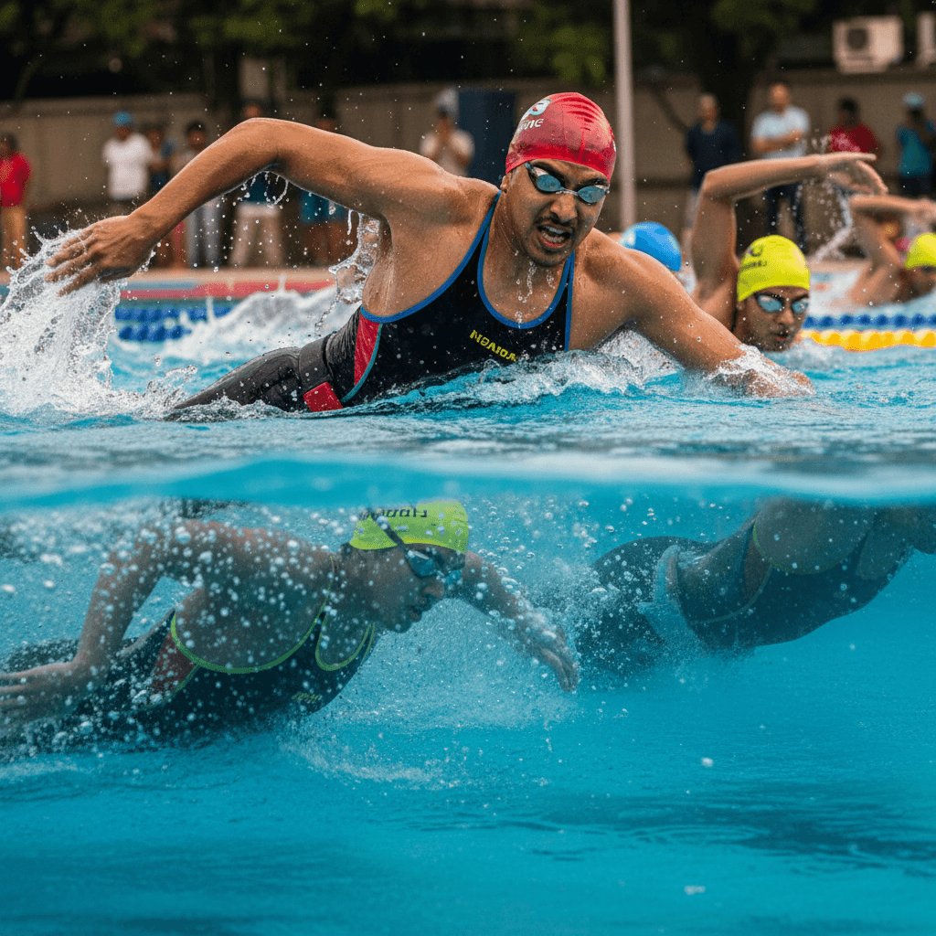 Cannonball Kolkata - Swimming...