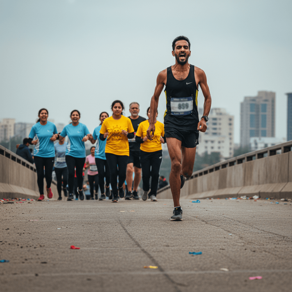 City Run Marathon - Running...