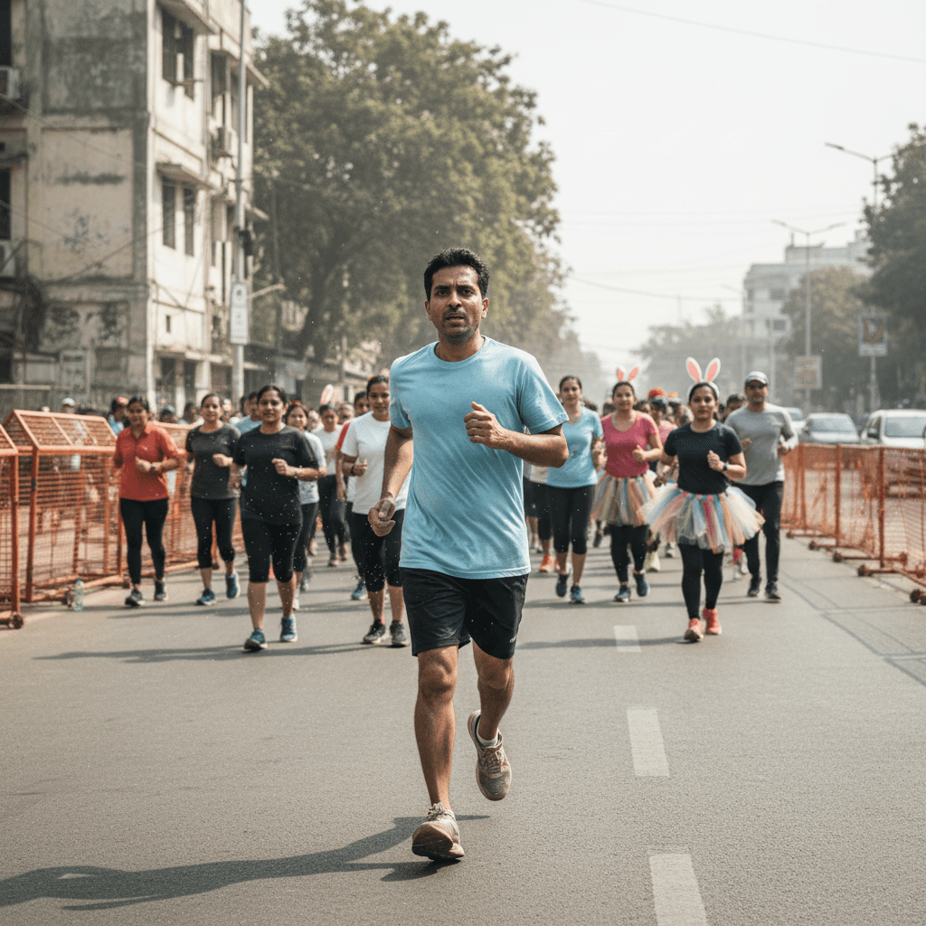 Ekta Run Delhi - Running...