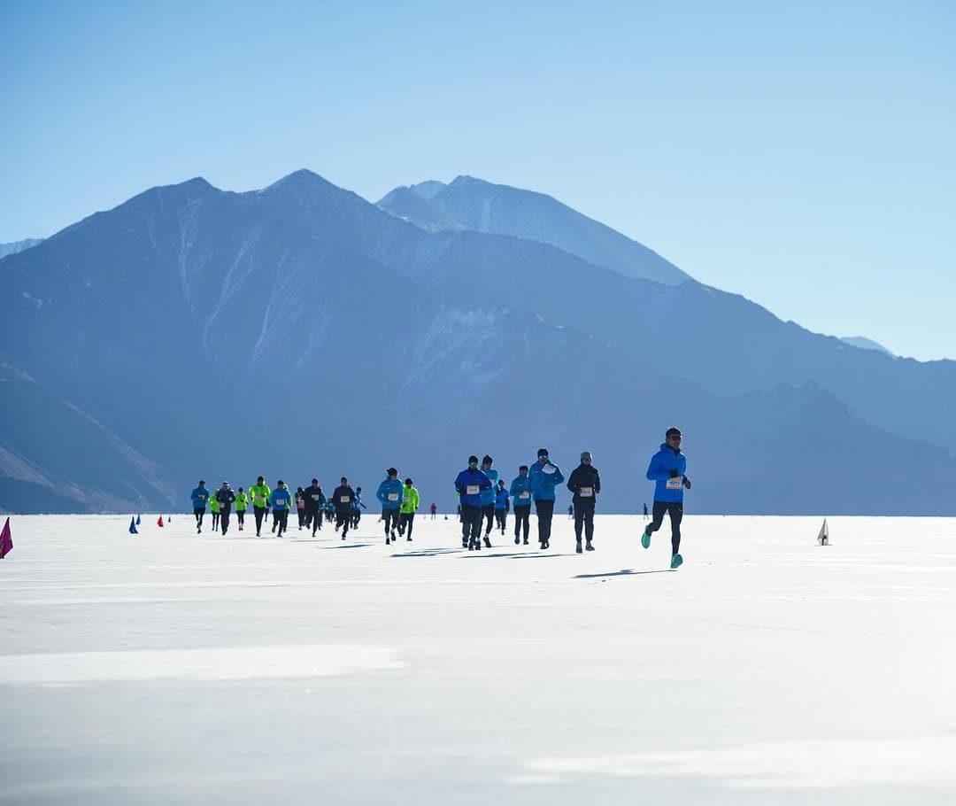 Pangong Frozen Lake Marathon