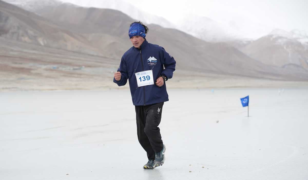Pangong Frozen Lake Marathon...